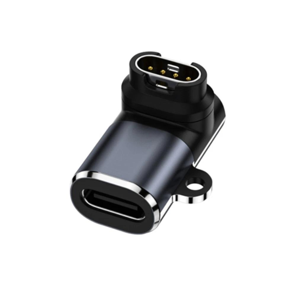 Type C USB to 4pin Charger Adapter Connector for Garmin Fenix 5X/6X/7X/5/6/7 Venu 2 plus Watch Charging Converter