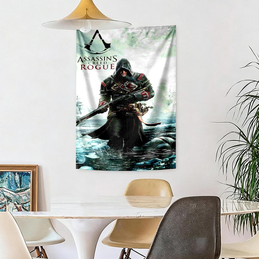 Assassin's Style Wanddeko Wandteppich Kunst Für Haustier-Gedenken Geburtstag Hochzeitsparty Kulisse Familiengeschenk