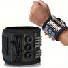 Magnetic Tool Holder Wristband - Adjustable, Heavy-Duty Fabric with Embedded Magnets, Portable Handyman Accessory