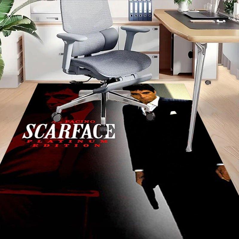 1pz Tappetino per Sedia da Ufficio Scarface Morbido, Confortevole, Per Tutte le Stagioni, Perfetto per la Casa, la Camera da Letto o l'Arredamento dell'Ufficio, Regalo Perfetto per