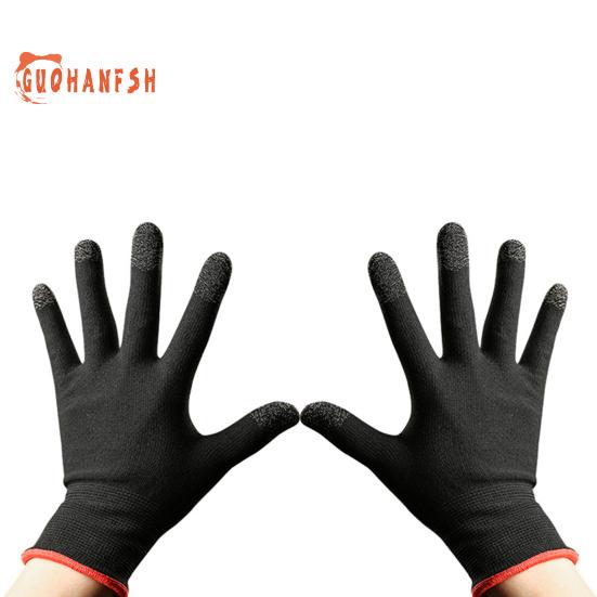 2Pcs Gaming Touch Screen Gloves Breathable Lightweight Warm Thin Sweat-proof Multifunctional Mobile Game Gloves