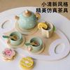 Wooden Play Home Simulation Ice Cream Ice Cream Afternoon Tea Children's Parent-Child Interactive Educational Toys