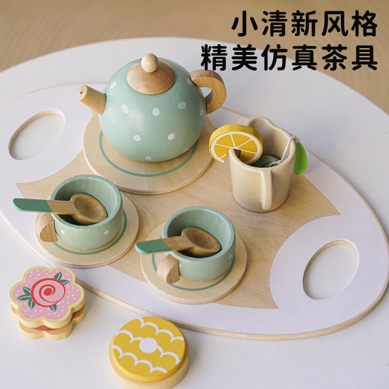 Wooden Play Home Simulation Ice Cream Ice Cream Afternoon Tea Children's Parent-Child Interactive Educational Toys