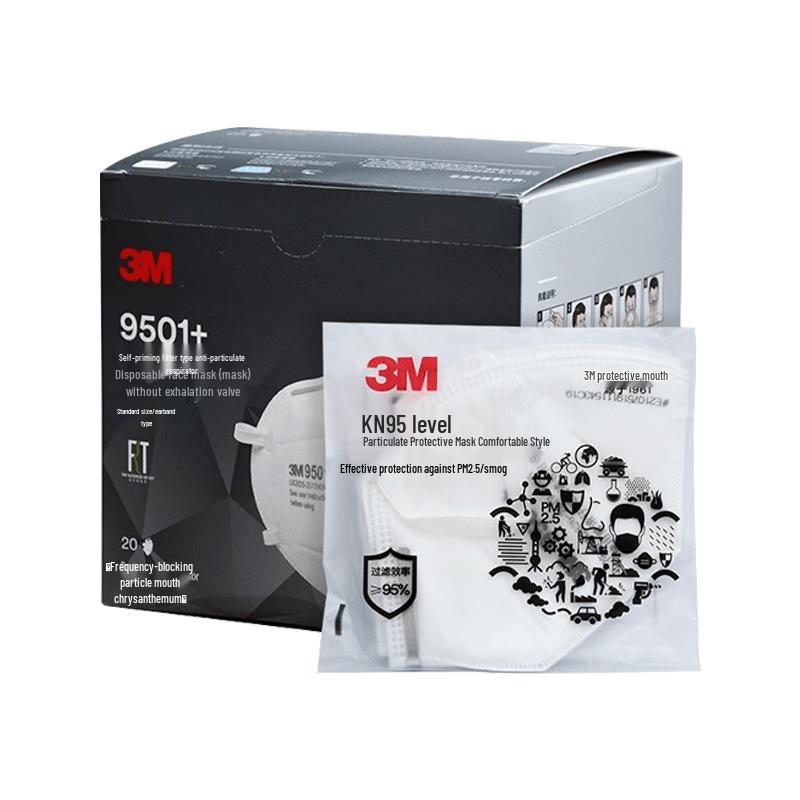 3M KN95 Protective Mask 9501+ One Size