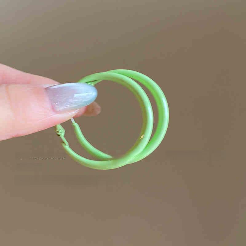 Dopamine smooth round earrings sweet personality earrings simple earrings