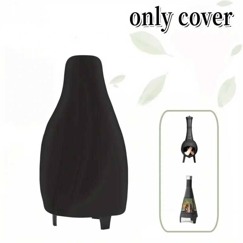 Robuste Outdoor-Kamin- und Feuerstellenabdeckung - Winddichte Oxford-Gewebeheizung mit Kordelzugverschluss, Allwetter-Terrassenheizungsabdeckung