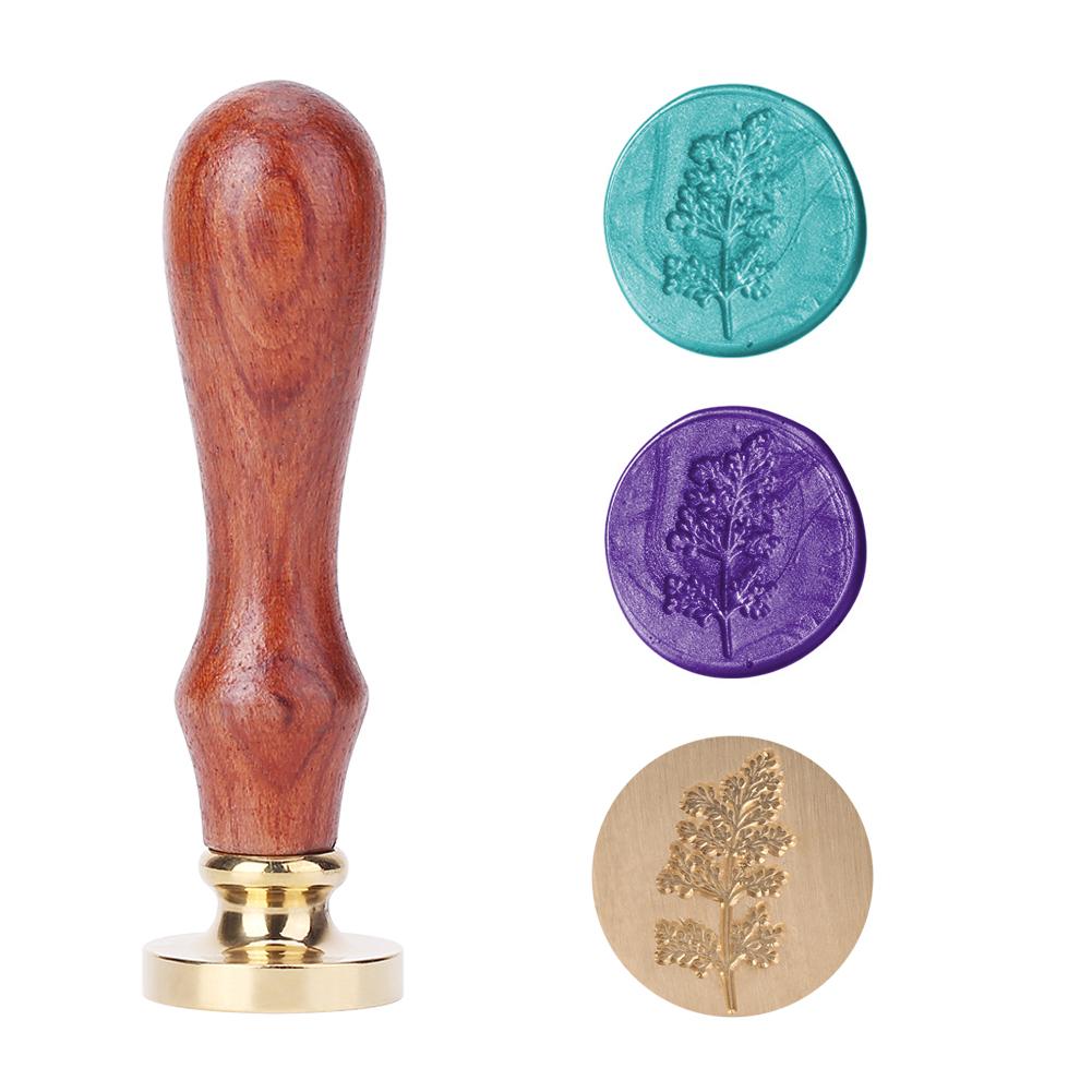 Plant Seal Flower Seal Wax Seal Stamp Retro Antique Sealing Wax Scrapbooking Stamps Wedding Decorative Invitation Cards