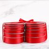 Elegantes Multifunktions-Rotes Band Verschlüsseltes Polyesterband Schleifenband Geschenkverpackung Dekoration Hochzeit Blume Kuchen Neujahr Bindeband Heimdekoration