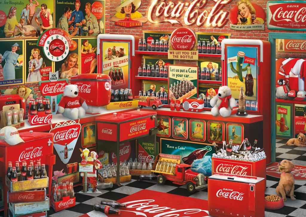 Puzzel - schmidt spiele - coca cola nostalgie - 1000 stukjes - vanaf 14 jaar