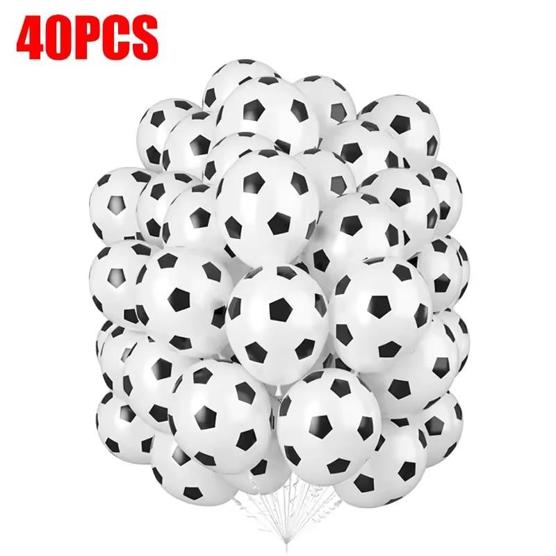 20/60Pcs Football Latex Balloons Kids Sports Theme Birthday Party Decoration Favors Supplies Boy Girl Inflatable Soccer Balloon