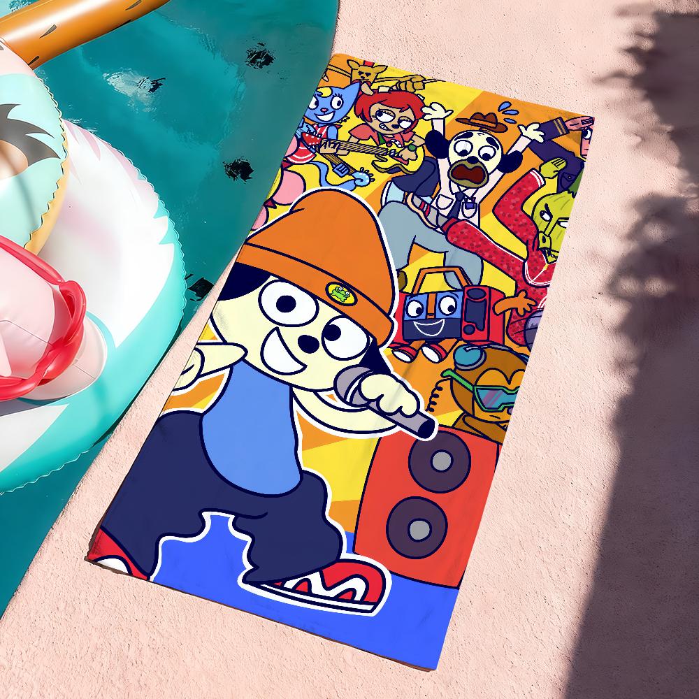 

Classic Game P-Parappa T-The R-Rapper Towel Quick Dry Soft Yoga Swimming Fitness Mountain Climbing Large Beach Towels W40*H60(CM)