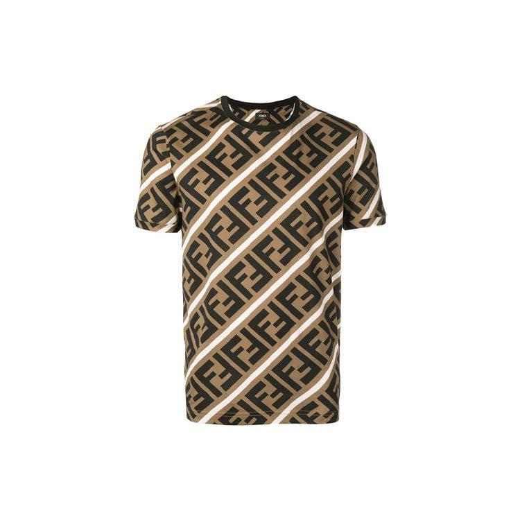 Fendi Ff Monogram Printed T Shirt FY0894A7A8F13J3
