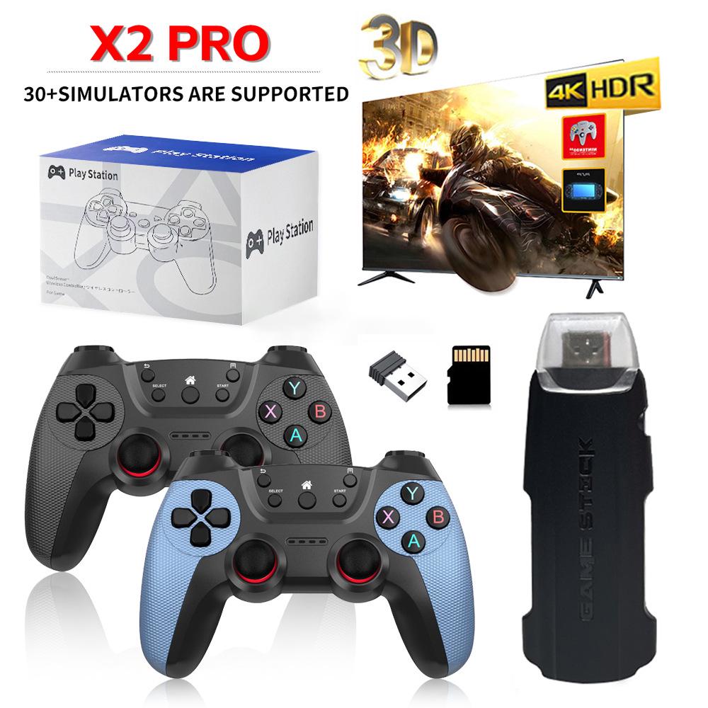 Carefully Selected X2 Pro Wireless 4K HD Game Console - Two-Player Arcade GD10