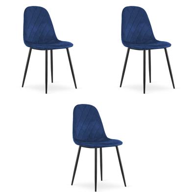 ASTI Chair - Navy Blue Velvet X 3