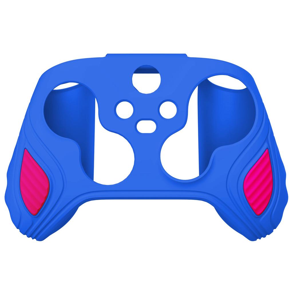 silicone case cover for PlayVital Xbox Series soft rubber case for Xbox Core with thumb grip cap Edition Primary Blue Bright Two-tone anti-slip X/S