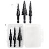 3Pcs Twist Drill Bits High-Hardness Sharp Spiral Hexagonal Handle Pagoda Drill Combined Set Workshop