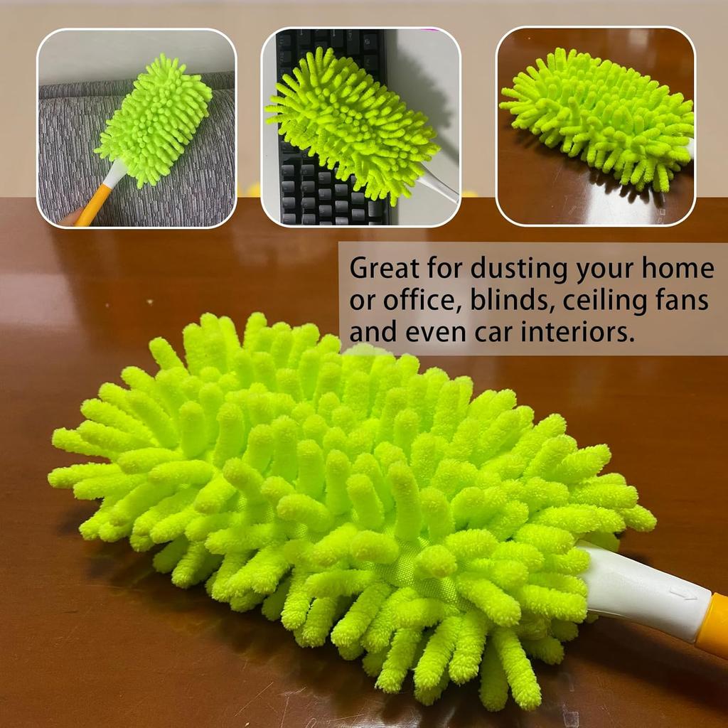 Reusable Duster Refill Compatible with Swiffer Hand Duster - 360 Heavy Duty Dusters Refills - Microfiber Ceiling Fan Duster for Swiffer Dusters