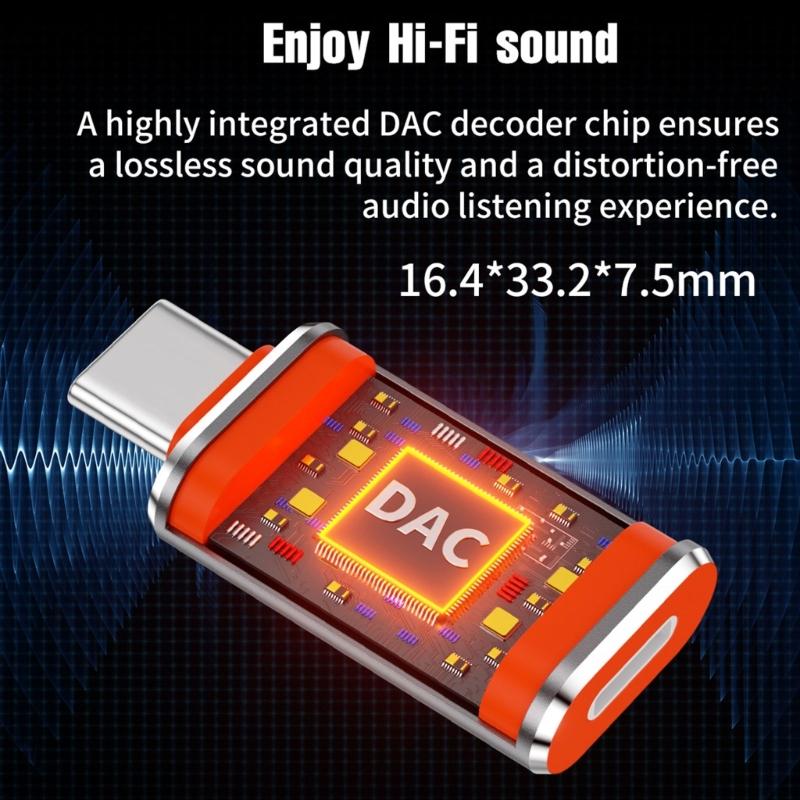 To Type C Adapter Audios Converter For Simultaneous Charging Audios Streaming On Androids Smartphones Devices