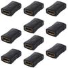 DOONJIEY 10Pcs HDMI-compatible Female Extender Adapter Female to Coupler Connector for HDTV