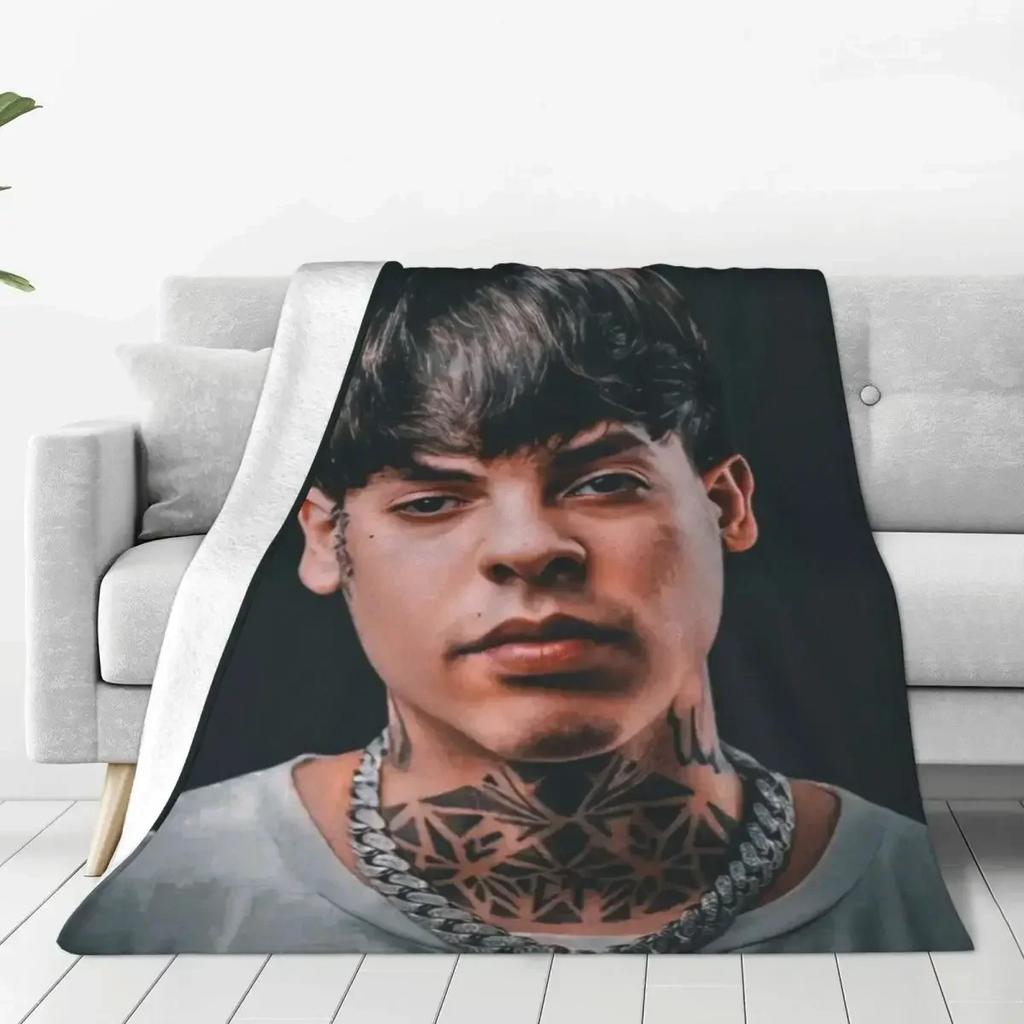 Natanael Cano Flannel Blankets Pop Singer Super Soft Throw Blanket for Couch Chair Sofa Bed Travelling Bedspread Sofa Bed Cover