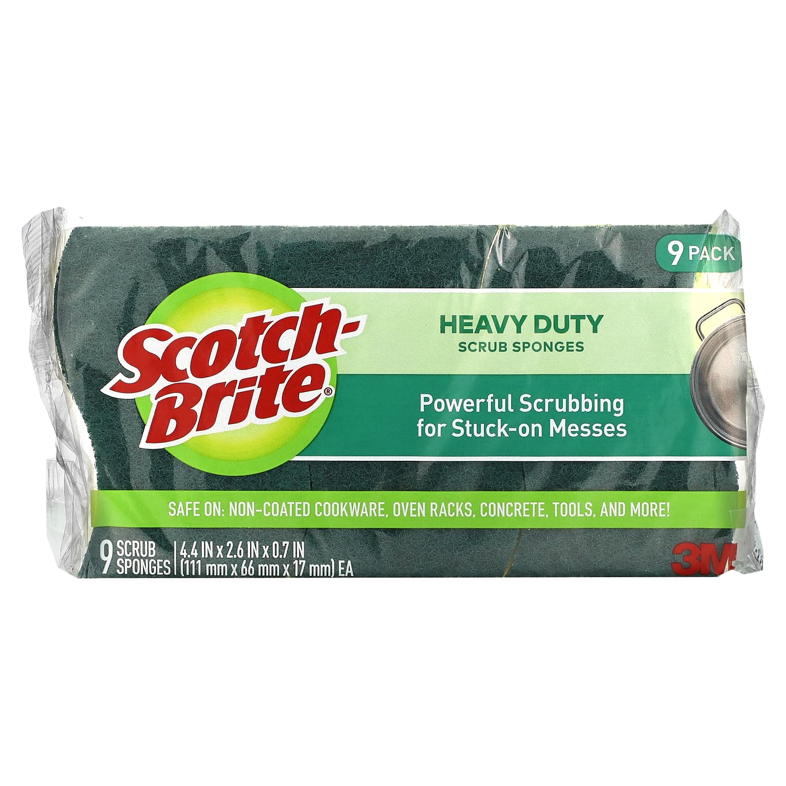 

SCOTCH-BRITE Сверхпрочные губки для мытья посуды, 9 штук
