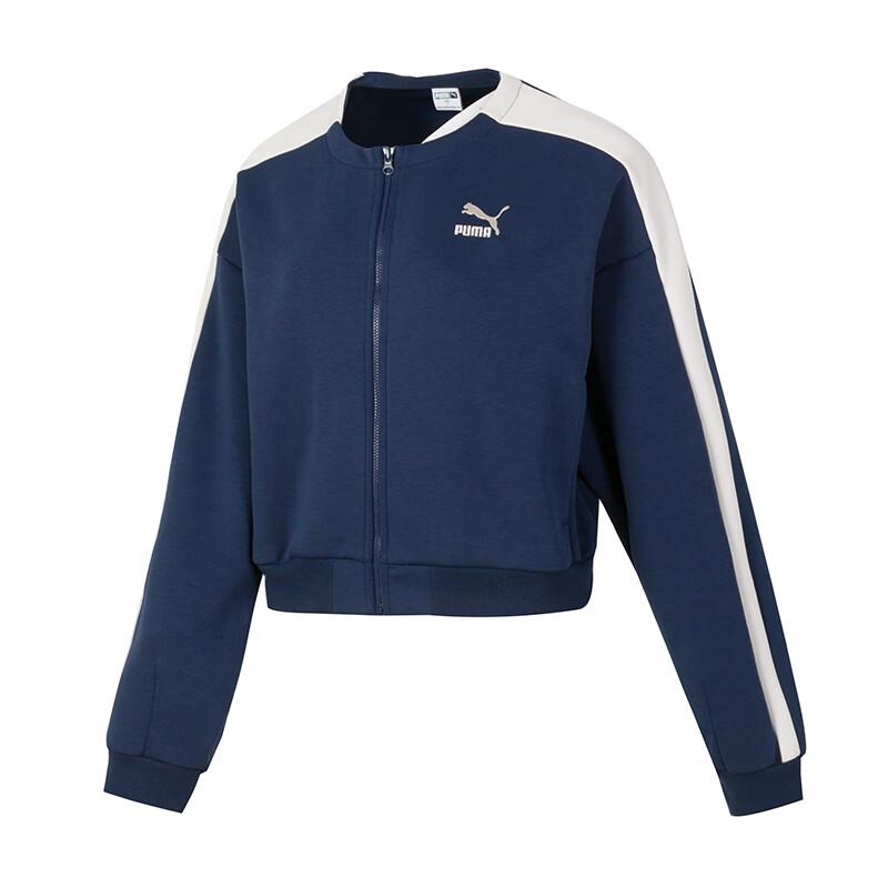 

Puma Fashion Zip Casual Knitted Jacket Women Jackets Blue 628131-14 L
