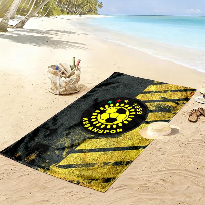 Kesanspor Print Beach Towel, Large Soft Quick Dry Towel for Beach Camping Swimming