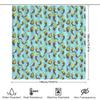 Bathroom Shower Curtain Bird Parrot Pattern Teal Blue Washroom Decor Home Decor Waterproof Fabric Shower Liner