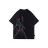 Li Ning Graphic Print Round Neck Short Sleeve T-Shirt Men Tops Black AHSR359-1