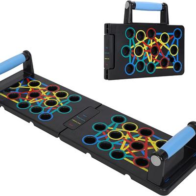 Sistema de barra de flexiones multifuncional 24 en 1 para ejercicios de suelo, ejercicios para el pecho y los músculos, equipo profesional para quemar grasa, entrenamiento de fuerza para brazos para hombres y mujeres