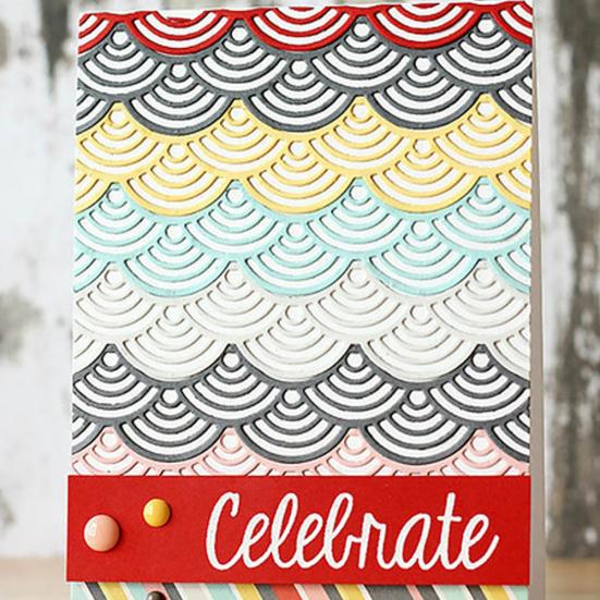 Wave Carbon Steel Die de tăiere Papercraft Pânză Scrapbooking DIY Instrument Decor