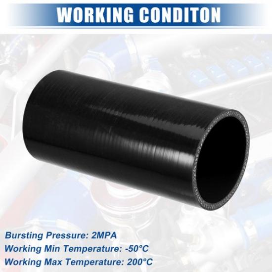 Single Straight Coupler Silicone Hose Universal Silicone 25" ID 6" Length