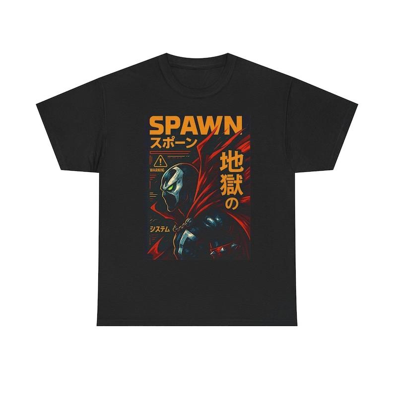Spawn Graphic T Shirt Dark Shadow Comic Superhero Tee Urban Street Style Shirt S разноцветный