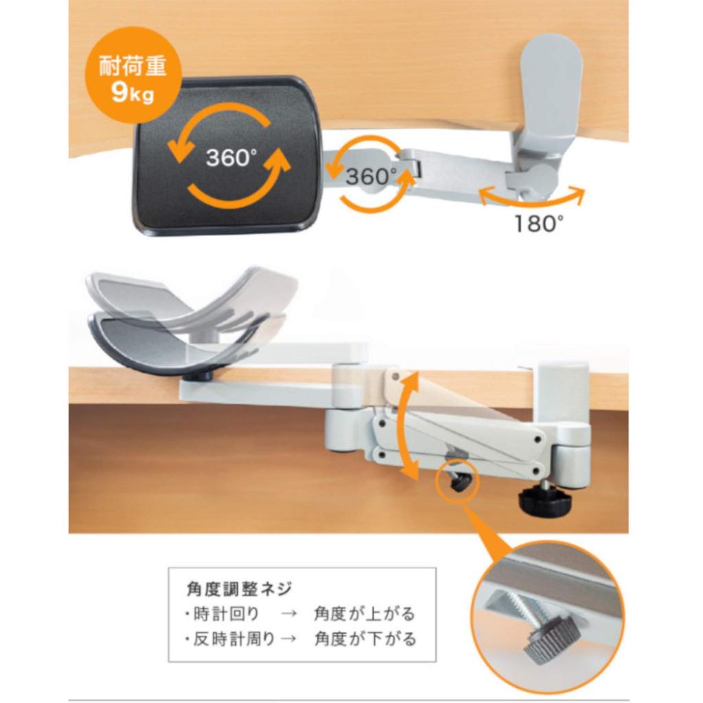 Podłokietnik do szklarni Zmniejsza obciążenie ramion i Nośność Podłokietnik, Odpoczynek, łokcie, 9kg, Ergonomiczny, GH-AMRA-GY