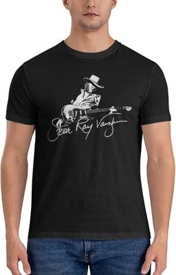 Generic Stevie Ray Music Vaughan T Shirt Vintage Black T-shirt