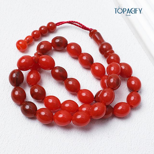 Oval 33-Bead Tasbih: Middle Eastern Prayer Beads