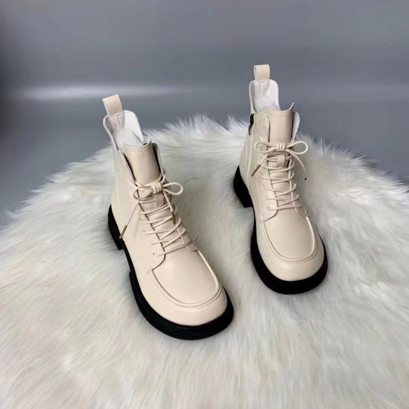 

Ботинки Мартина женские короткие на шнуровке новые весенне-осенние одинарные ботинки зимние бархатные на среднем каблуке на толстой подошве короткие ботинки 40