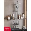 Drill-Free Aluminum Shower Caddy Shelf