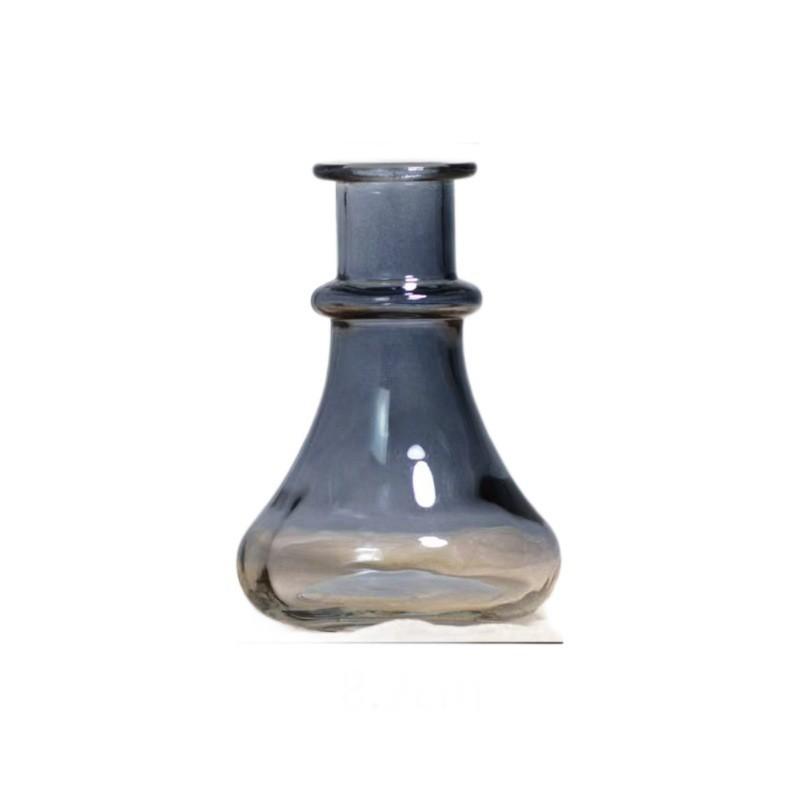 Colorful Glass Mini Vase Hydroponic Plants Small Mouth Decorative Flower Holder Home Office Desk Ornament