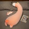 Giant Stuffed Animals Plush Pillow Cute Large Long Unicorn Dino Husky Flamingo Leg Pillow Kawaii Giraffe Baby Bed Cushion Decor