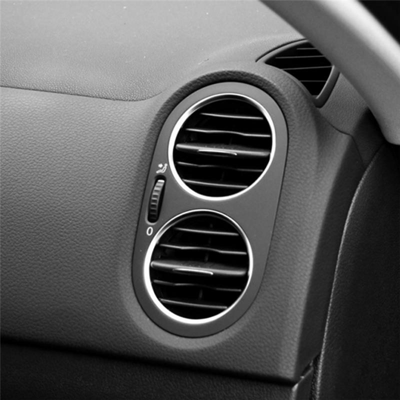Precise 4Pcs Car Dashboard Left Right A/C Air Outlet Grille 5Nd819703 For Vw Tiguan 2010-2017 Round Air Outlet Grille