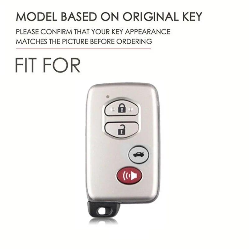 HALLMO Genuine Leather Car Key Case Cover for TOYOTA Prado