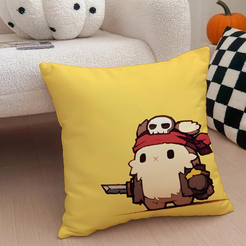 Cute Rabbit Dresses In Different Cushion Cover Throw Pillow Cover Hidden Button Durable Polyester Chair Cushion