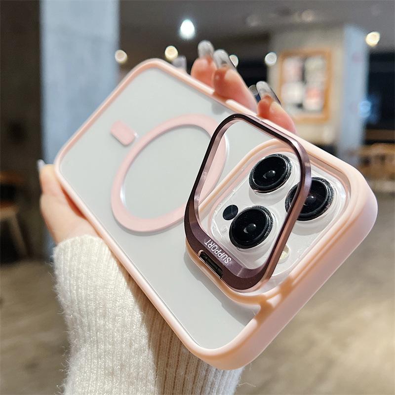 Lämplig för IPhone17 Högpermeabilitet Magnetisk Linsfäste, Mobilskal, Apple 16promax med Linsfilm 15