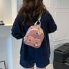 Schoolbag Summer New College Student Ins Corduroy High School Bow Fashion Casual Foreign Style Backpack Travel Back