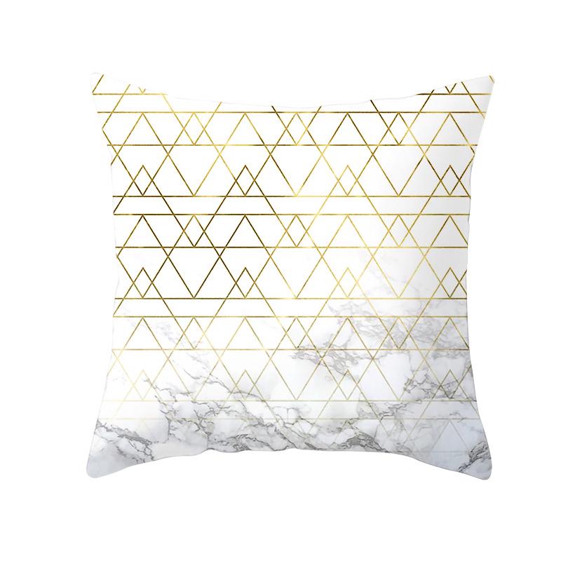 

Geometric Digital Print Peach Skin Pillowcase Modern Simple Style Sofa Pillowcase Car Cushion Cover Decoration 45 * 45Cm (without pillow core)