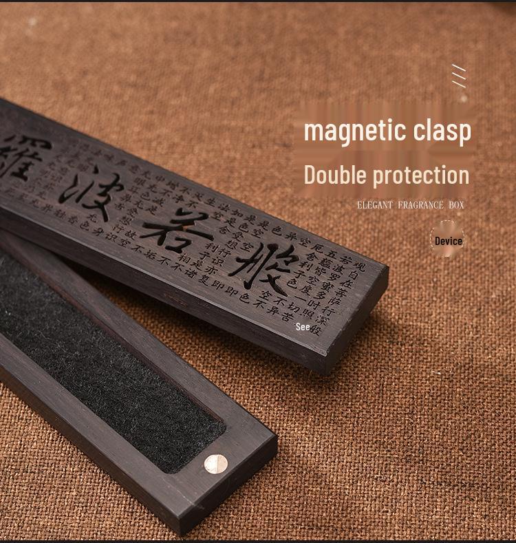 Purple Sandalwood & Black Sandalwood Incense Burner Box for Home