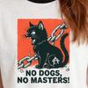 Camiseta de tirantes Gato Anarquía: Sin Dioses Sin Maestros, Camiseta Punk para Dueño de Mascota