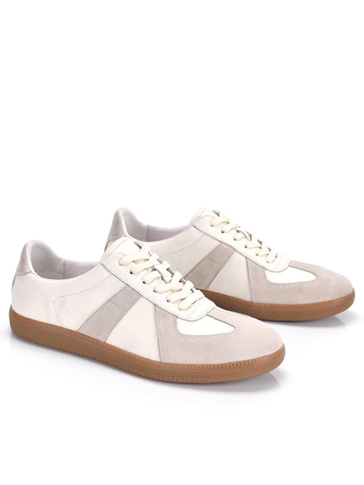 Men s Retro Genuine Leather White Skate & Sports Shoes for Autumn 41