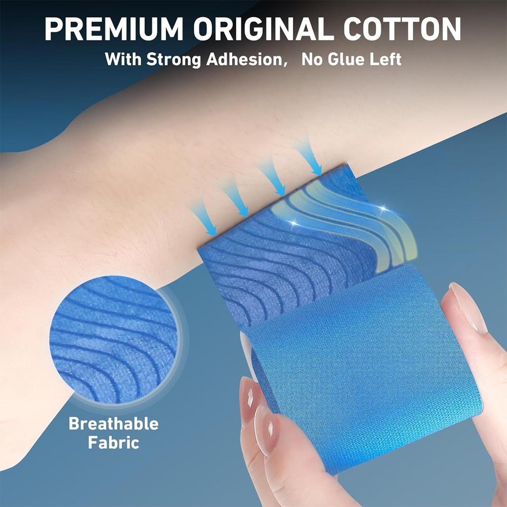 10PCS Kinesiology Tape for Knees, Knee Support & Stability, Knee Pain Relief Athletic Tape - Waterproof & Elastic, Breathable Hy
